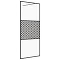 Miniatyrbillede 2 af 5: vidaXL brusevæg 100x195 cm klart sikkerhedsglas sort