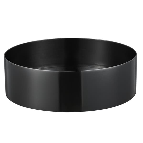 Fritstående Håndvask QBad Circle Børstet Sort