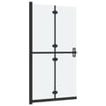 Miniatyrbilde 4 av 7: vidaXL Sammenleggbar dusjvegg med frostet ESG-glass 80x190 cm