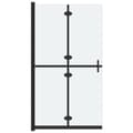 Miniatyrbilde 2 av 7: vidaXL Sammenleggbar dusjvegg med frostet ESG-glass 80x190 cm