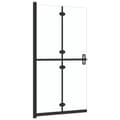 Miniatyrbillede 4 af 7: vidaXL foldbar brusevæg 100x190 cm transparent sikkerhedsglas