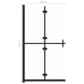 Miniatyrbillede 7 af 7: vidaXL foldbar brusevæg 100x190 cm transparent sikkerhedsglas