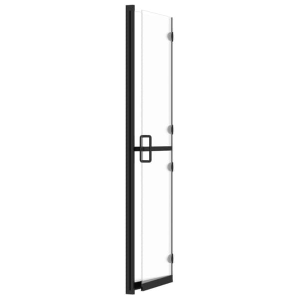 vidaXL foldbar brusevæg 80x190 cm transparent sikkerhedsglas