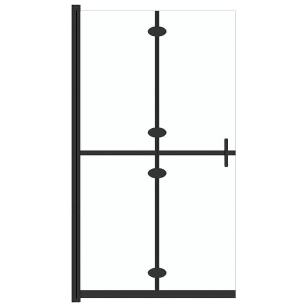 vidaXL foldbar brusevæg 80x190 cm transparent sikkerhedsglas