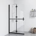 Miniatyrbillede 1 af 7: vidaXL foldbar brusevæg 80x190 cm transparent sikkerhedsglas