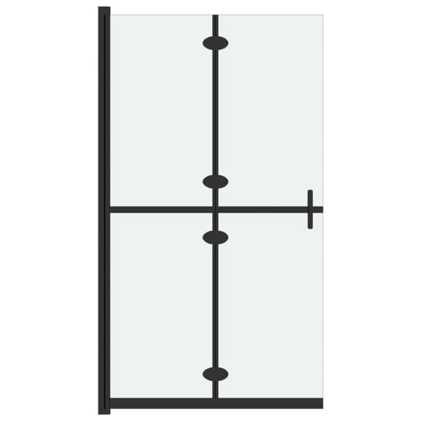 vidaXL foldbar brusevæg 70x190 cm matteret sikkerhedsglas