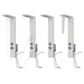 Miniatyrbilde 4 av 10: vidaXL Dusjpanel aluminium hvit
