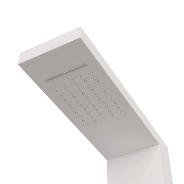 vidaXL Dusjpanel aluminium hvit
