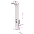 Miniatyrbilde 10 av 10: vidaXL Dusjpanel aluminium hvit