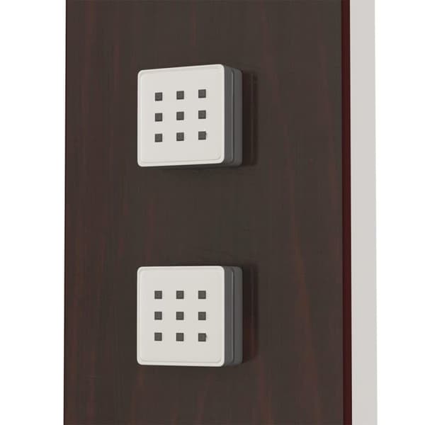 vidaXL Dusjpanel glass brun
