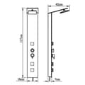 Miniatyrbilde 9 av 10: vidaXL Dusjpanel glass brun