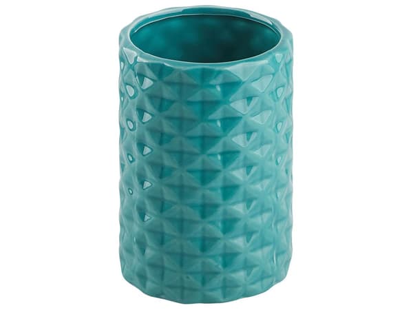 Badrumstillbehör Set Turkos Dolomit Modern Tvålpump Tvålfat Tandborsthållare Behållare Glas