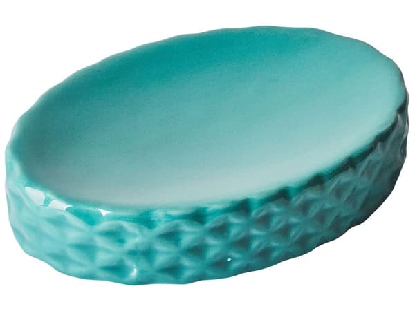 Badrumstillbehör Set Turkos Dolomit Modern Tvålpump Tvålfat Tandborsthållare Behållare Glas