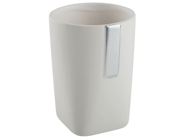 Set av Badrumstillbehör i 3 delar Beige Dolomit Glamorös Tvålpump Tvålfat Tandborsthållare Kopp