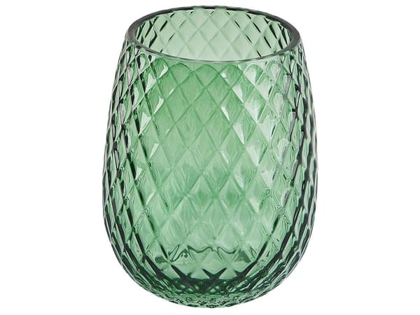 Badrumstillbehör Set i 4 delar Grön Glas Tvålpump Tvålfat Tandborsthållare Kopp
