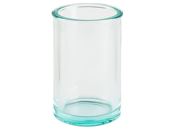 Badrumstillbehör Set i 5 delar Grön Glas Glam Tvålpump Tvålfat Tandborsthållare Kopp