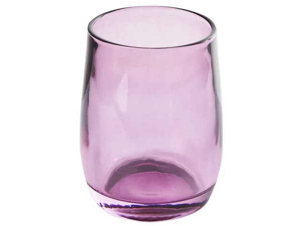 Violetti 4-osainen lasinen kylpyhuonesetti saippuapumppu saippua-astia hammasharjakuppi astia