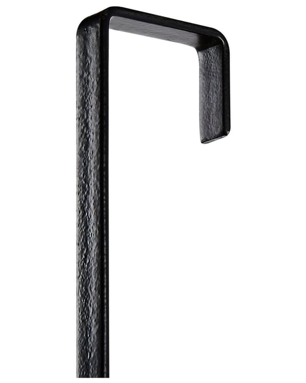 Hylly musta 40 x 83 x 12 cm rauta 2-tasoa ripustettava harjattu kevyt suihkuhylly
