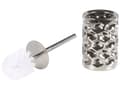 Miniatyrbilde 5 av 9: Baderomstilbehør i Sølvfarget Keramikk Glam Såpedispenser Toalettbørste Tumblers