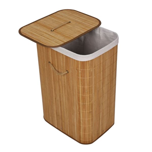 Tvättkorg bambu 72 liter