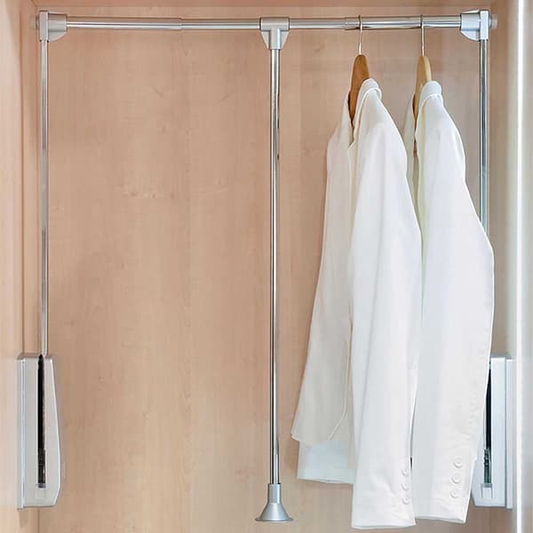 Emuca Taitettava Ripustin Closet Hang 830-1150 Mm Hopeinen