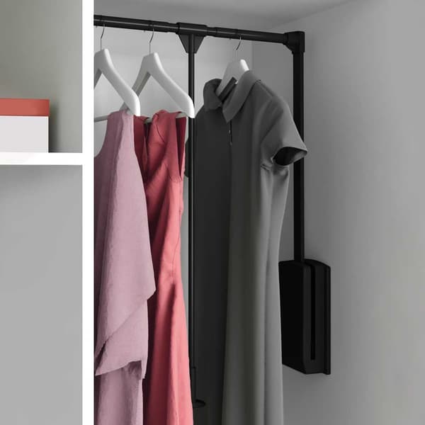 Emuca Fällbar Hängare Closet Hang 450-600 Mm Silver