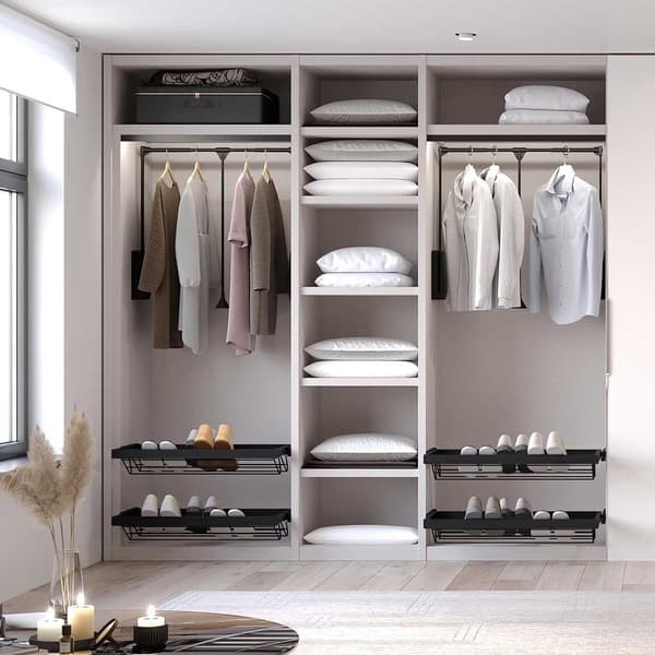 Emuca Fällbar Hängare Closet Hang 450-600 Mm Silver