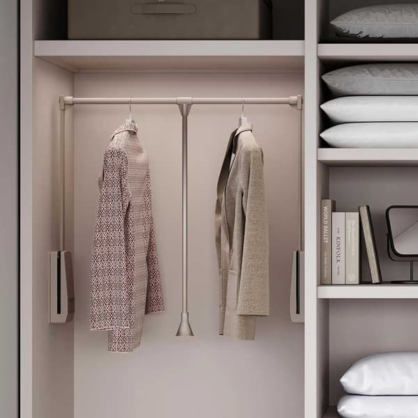 Emuca Fällbar Hängare Closet Hang 830-1150 Mm Silver