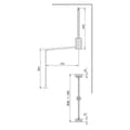 Miniatyrbild 7 av 8: Emuca Fällbar Hängare Closet Hang 830-1150 Mm Silver