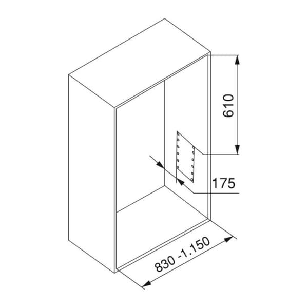 Emuca Fällbar Hängare Closet Hang 830-1150 Mm Silver