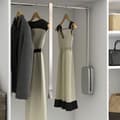 Miniatyrbillede 3 af 4: Emuca Sammenklappelig Bøjle Closet Sling 600-830 Mm Søvfarvet