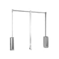 Miniatyrbillede 1 af 4: Emuca Sammenklappelig Bøjle Closet Sling 600-830 Mm Søvfarvet