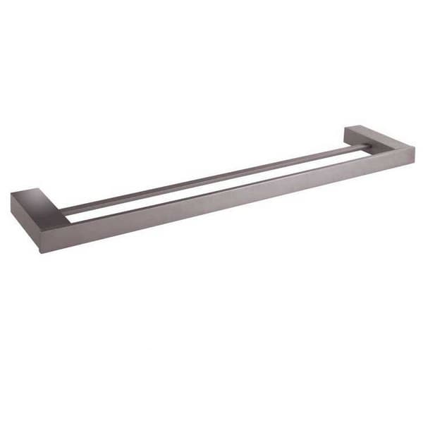 Tatay Dubbel Handdukshållare 61 Cm Silver