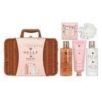 Badrumskit - BELLE - Lyx i Ambra - 5 delar - Duschgel 210ml - Kroppslotion 210ml
