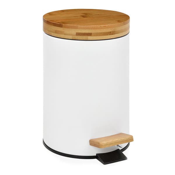 Andrea House Bambu Papperskorgen I Badrummet 3l 17x26 Cm Durchsichtig