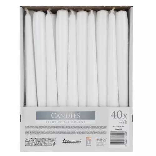 40-Pack - Kronljus / Ljus - 24 cm