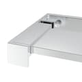 Miniatyrbillede 6 af 7: brusehylde til brusevæg 80 cm aluminium krom