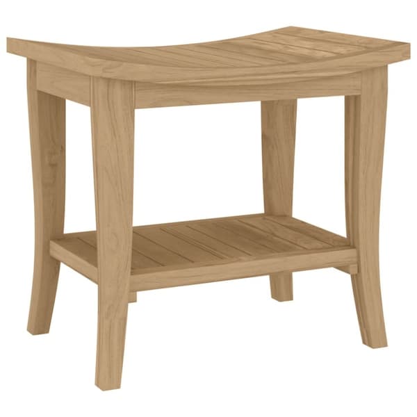 Sidobord för badrum 50x35x45 cm massiv teak