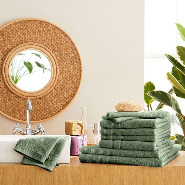 Komplett paket med 10 badrum "Spa" delar - 400 gr-m² - Färg: "Spa" Rosemary