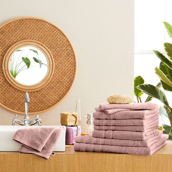 Komplett paket med 10 badrum "Spa" delar - 400 gr-m² - Färg: "Spa" Old Rose