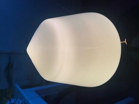 Bathroom Ceiling Lamp Signe Nickel/Opal White