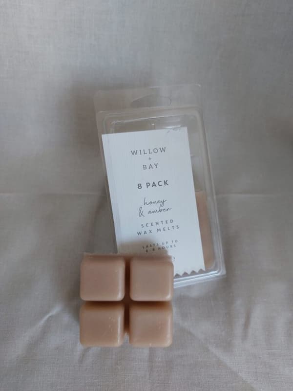 Willow & Bay Scented Wax Melts - Honung & Amber - 8x10 gram - Wax Melts