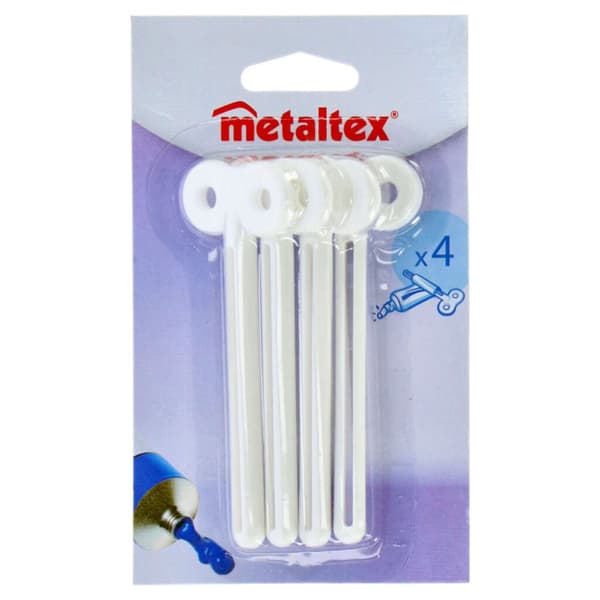 Metaltex-putkiavaimet 4 kpl valkoisia