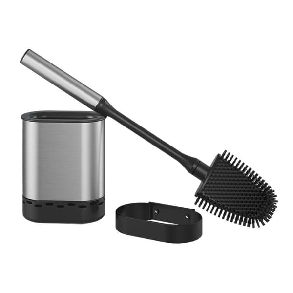 Metaltex Cleany Toiletbørste + Holder 13x8x47 cm Sort/rustfrit stål