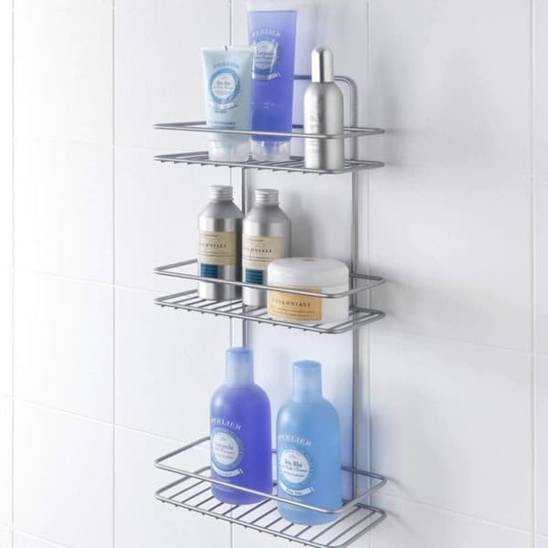 Metaltex Reflex Bruseholder 3 niveauer 23x13x57 cm Sølv