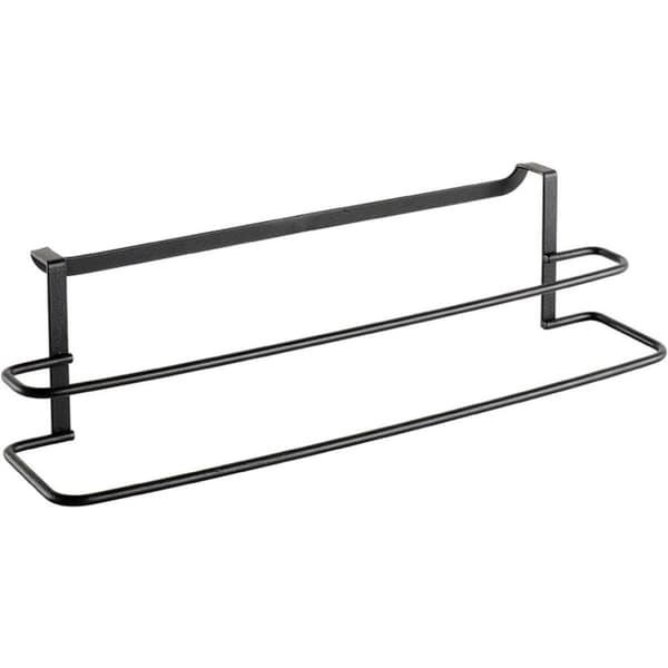 Metaltex Dobbelt håndklædeholder 38x10x9 cm Sort