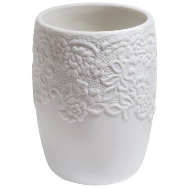 Tandkruka - COSY - Vit - PORSLIN - 10,2 x 7,6 x 7,6 cm