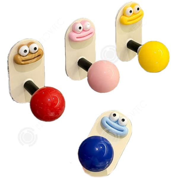INN Sugkoppskrok 1 set med 4 stilar Badrumstillbehörsset Badrumstillbehör Olika kreativa former Krok b