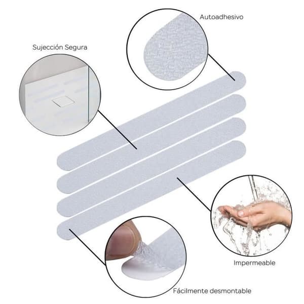Tiras Antideslizante Adhesivas Para Baños / Ducha