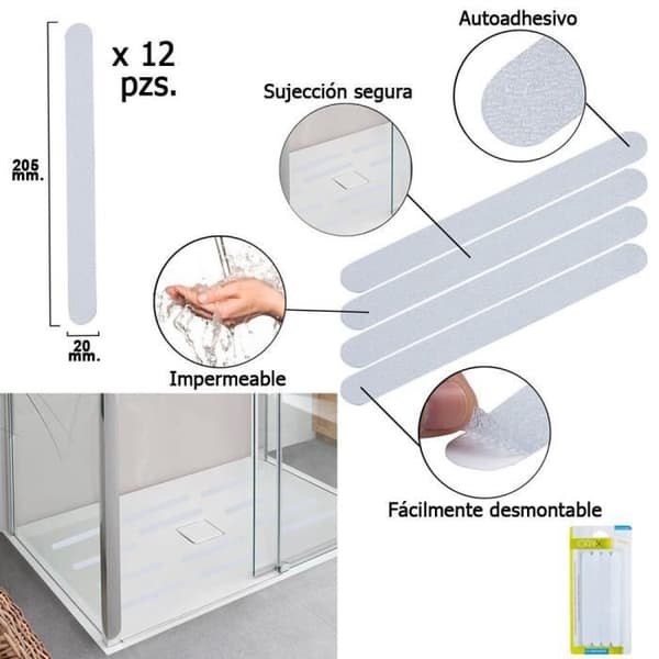 Tiras Antideslizante Adhesivas Para Baños / Ducha